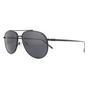 Black Salvatore Ferragamo Black Aviator Matte Black Grey Sunglasses, Image 2 of 4