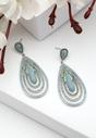 Blue Diva Sterling Layered Tear Drop Earrings, Image 2 of 5