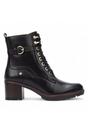 Black Women’s Combat Ankle Boots -W7H-8510, Image 1 of 7