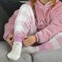 Red 1 Pack Ladies Soft Warm Wool Bed Socks with Fairisle Design, Image 3 of 5