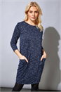 Navy Pocket Tunic Dress, Image 1 of 4