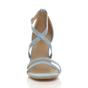Light Blue AJVANI Light Blue High Heel Crossed Straps Buckle Strappy Sandals, Image 6 of 6