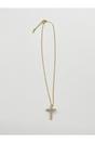 Gold Diamante Cross Necklace - Gift Boxed, Image 3 of 6