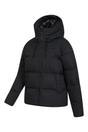 Black Cosy Extreme Short Down Jacket, Image 3 of 5