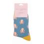 Aquamarine 1 Pack Novelty Animal Patterned Bamboo Socks, Image 4 of 4