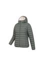 Khaki Faux Fur Lined Padded Jacket, Image 3 of 5