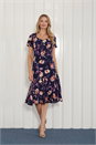 Indigo Julianna Floral Print Chiffon Dress, Image 1 of 4