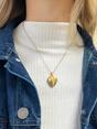 Gold Large Heart Locket Necklace in Gold - Gift Boxed, Image 3 of 5