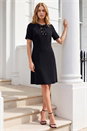 Black Eyelet Detail Dress, Image 3 of 4