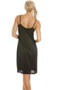 Black Knee Length Cling Resistant Full Slip Chemise, Image 2 of 5