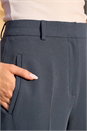 Dark Grey Short Straight Leg Stretch Trouser, Image 4 of 4