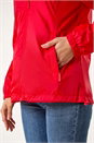 Red Shower Resistant Funnel Neck Jacket, Image 5 of 7