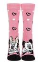 Pink Ladies Novelty Minnie Mouse or Snoopy Lightweight Thermal Socks, Image 1 of 3