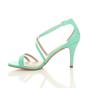 Mint AJVANI Mint High Heel Crossed Straps Buckle Strappy Sandals, Image 3 of 6