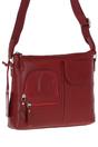 Red Exquisite Real Leather Cross Body Bag, Image 3 of 5