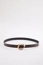 Multi Double Pack Asymmetric Buckle Slim Women’s Belt Set, Image 4 of 4