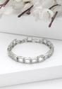 Silver Diva Hollow Square Chain Bracelet, Image 2 of 5