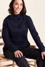 Navy Blue Acer Oversized Supersoft Fleece Hoody, Image 2 of 6