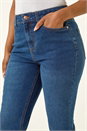 Indigo Petite Bootcut Stretch Jeans, Image 5 of 6