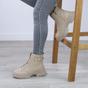 Camel AJVANI Camel Low Heel Chunky Flatform Ankle Boots, Image 5 of 6