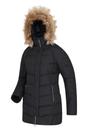 Black Isla II Long Down Jacket, Image 3 of 5