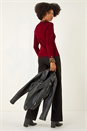 Red Leopard Ruffle Trim Jumper, Image 3 of 5