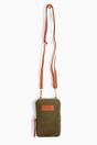 Khaki Crossbody Phone Bag, Image 1 of 3