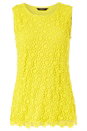 Yellow Lace Front Jersey Top, Image 5 of 5