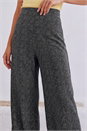 Black Spot Print Wide Leg Trouser, Image 4 of 4