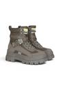 Brown Womens Combat High Ankle Boots-ASPHA-COM, Image 2 of 7