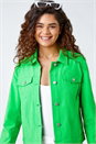 Green Stretch Pocket Detail Jacket, Image 4 of 5