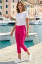 CERISE Petite Cropped Stretch Trouser, Image 1 of 4