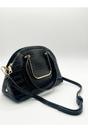  Dual Handle Croc Grab Bag in Black, Image 4 of 5