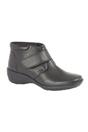 Black Wide Fit Softie Leather Ankle Boots, Image 1 of 2