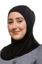 Black Wo Silk Hijab Liner for Hiking, Image 3 of 5