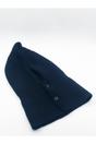Black Knitted Black Balaclava with Snap Fastening, Image 5 of 5