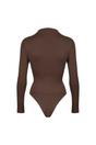 Brown Turtle Neck Sculpting Bodysuit, Image 2 of 5