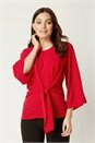 Red Tie Front Top, Image 2 of 4
