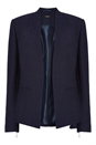Navy  Pleat Tailored Jacket, Image 5 of 5