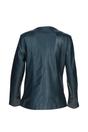 Navy Ashwood Leather Navy Real Leather Casual Collarless Jacket, Image 4 of 5