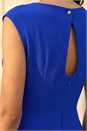 Royal Blue Fit & Flare Midi Dress, Image 4 of 4