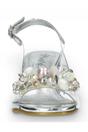 Silver Womens Block Heel Sandals - Marlene 12, Image 4 of 7