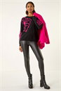 Black Cornelli Floral Knit Jumper, Image 2 of 5