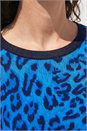 Blue Animal Print Knit Jumper, Image 4 of 4