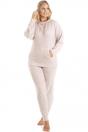 Light Pink Camille Lingerie Light Pink Comfy Fit Marl Hacci Pyjama set, Image 1 of 5