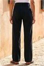 Black Wide Leg Stretch Denim Jeans, Image 3 of 4