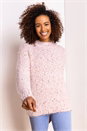  High Neck Fluffy Jumper, Image 1 of 5