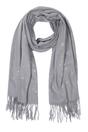 Light Grey Star Constellation Tasselled Winter Scarf, Image 3 of 3