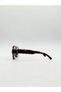 Dark Brown Angular Navigator Sunglasses, Image 3 of 4