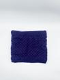Blue Fleece Lined Textured Neck Warmer in Blue, Image 1 of 3